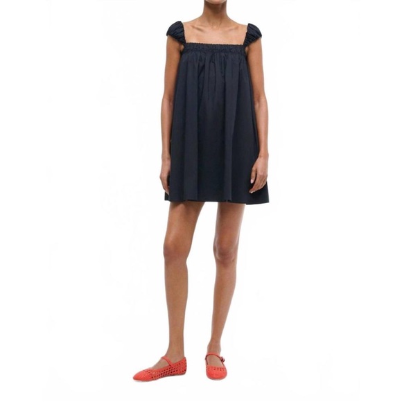 STAUD beau dress in black - Picture 1 of 4